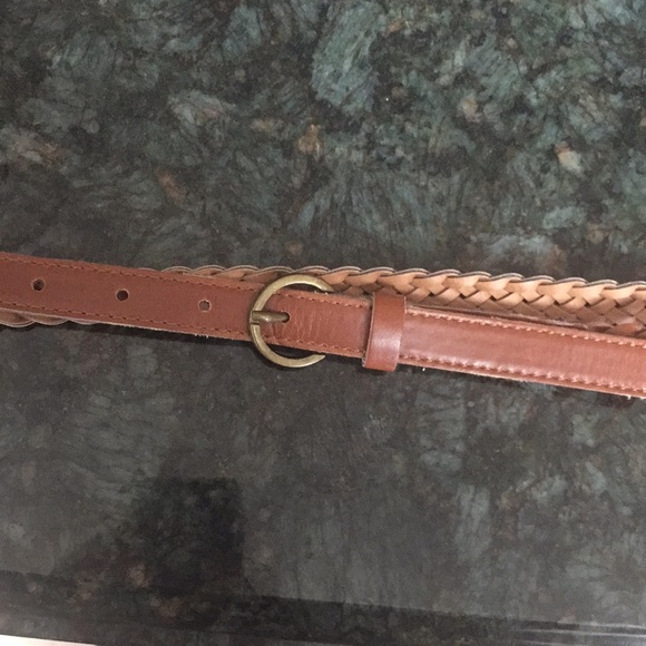 Brown braided belt - Picture 3 of 4